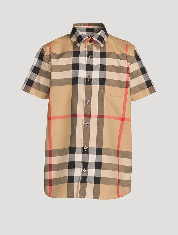 Check Stretch Cotton Shirt