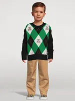 Thomas Bear Argyle Wool Sweater