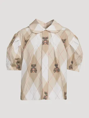 Thomas Bear Argyle Blouse