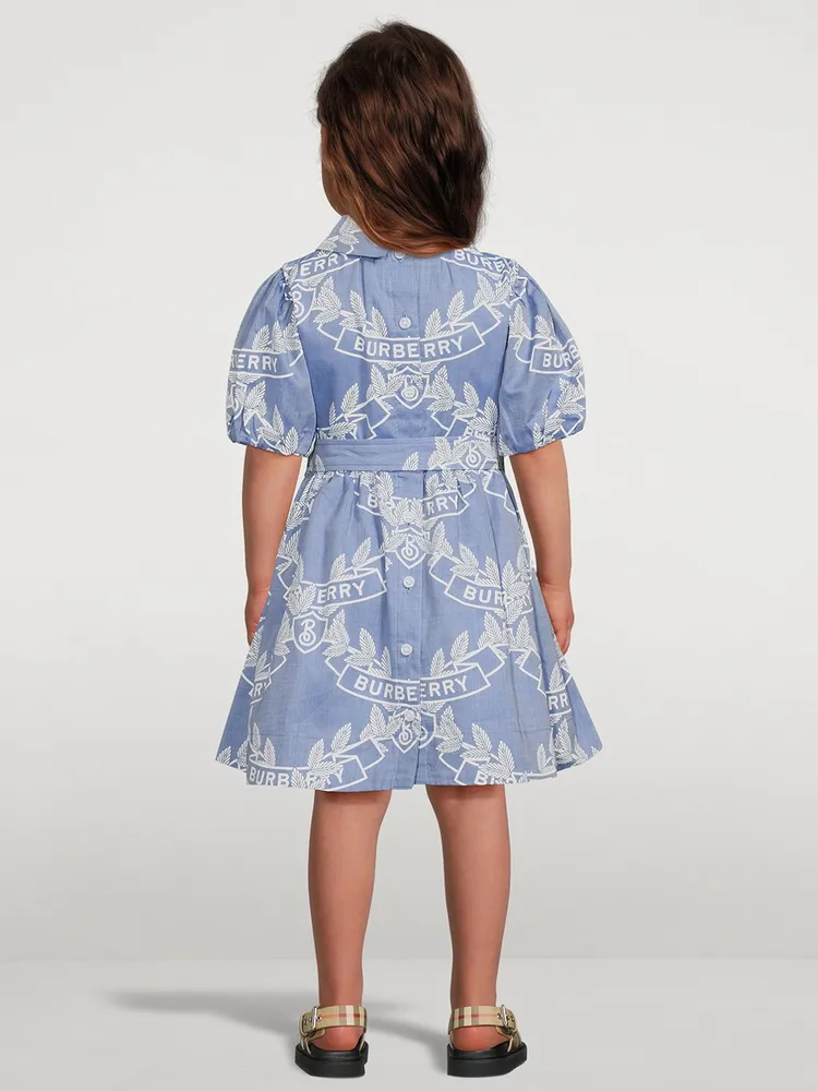 Oak Leaf Crest Cotton Dress