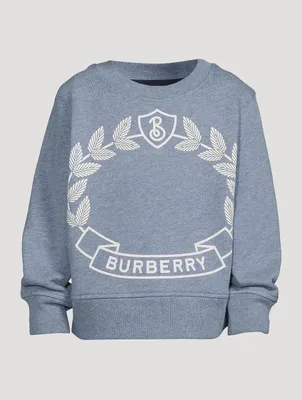 Oak Leaf Crest Cotton Sweatshirt