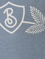 Oak Leaf Crest Cotton Sweatshirt