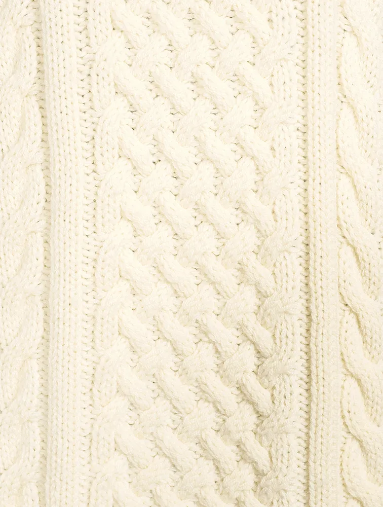 Porteau Wool Cable Knit Sweater