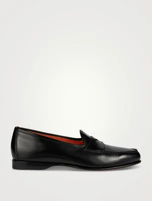 Andrea Leather Penny Loafers