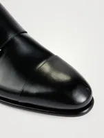 Carter Leather Monk Strap Shoes