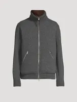 Wool Padded Down Cardigan