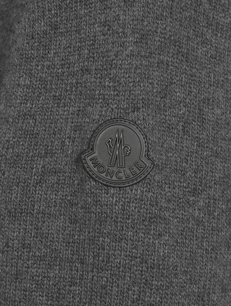 Wool Padded Down Cardigan