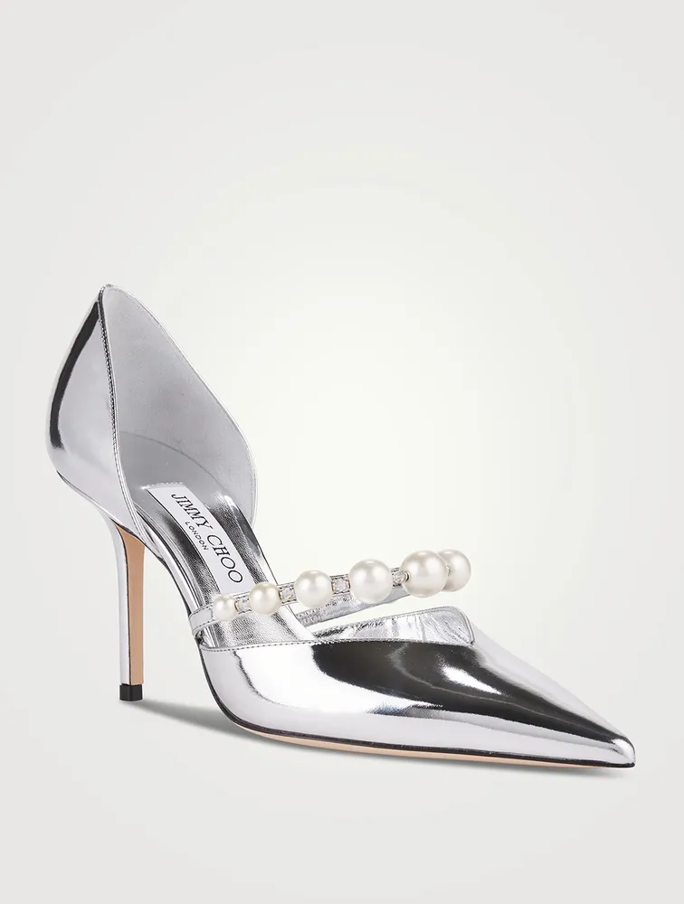 Aurelie Mirror Leather d'Orsay Pumps