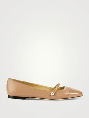 Elisa Leather Mary Jane Ballet Flats