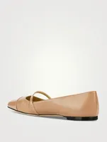 Elisa Leather Mary Jane Ballet Flats