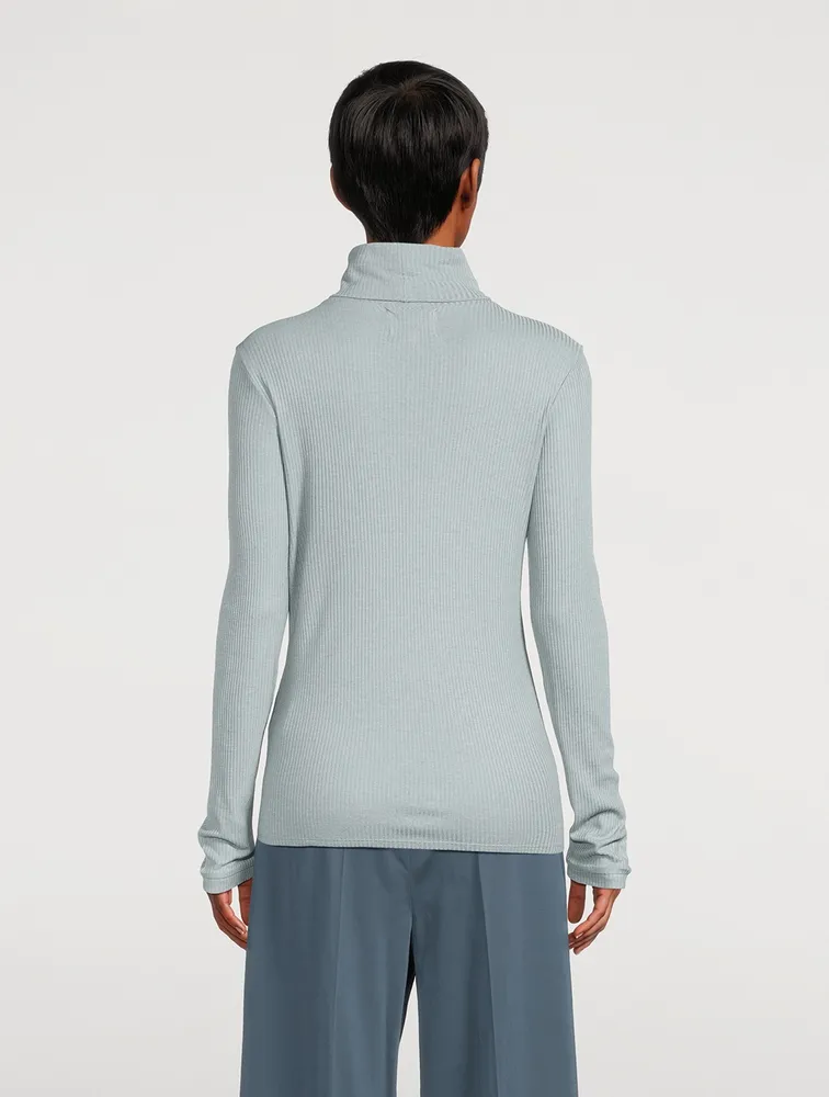 Gallinara Rib-Knit Turtleneck