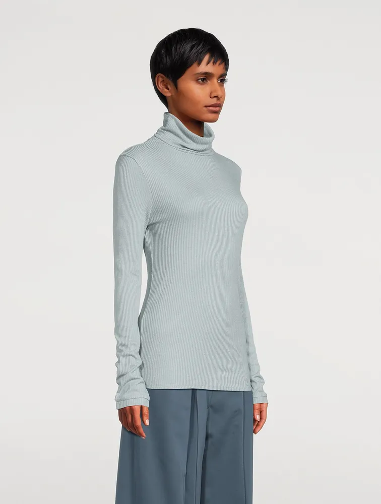 Gallinara Rib-Knit Turtleneck