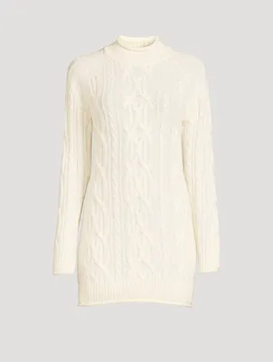 Layo Cable-Knit Cashmere Sweater Dress