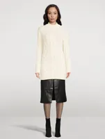 Layo Cable-Knit Cashmere Sweater Dress