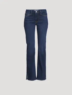 Le Mini Bootcut Jeans With Slit