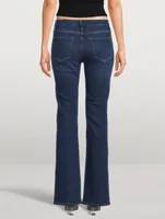 Le Mini Bootcut Jeans With Slit