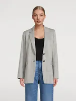 The Oversized Blazer Check Print