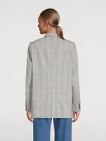 The Oversized Blazer Check Print