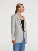 The Oversized Blazer Check Print