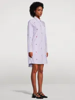 Kenzo Target Shirt Dress Stripe Print