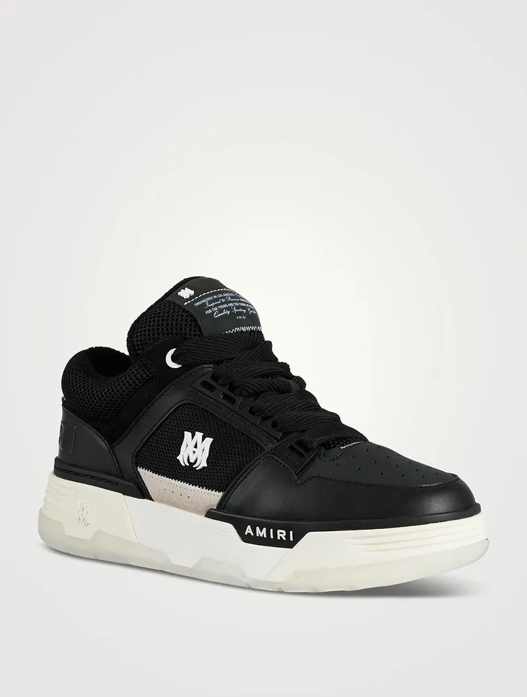 MA-1 Leather And Mesh Sneakers