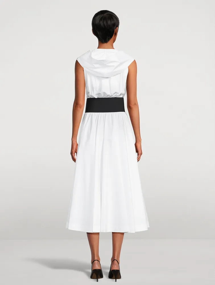 Pique Belted Midi Dress