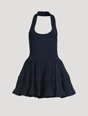 Crinoline Halter Mini Dress