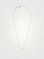 Essentials 18K White Gold Nine-Stone Necklace With Diamonds