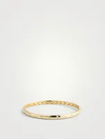 Gypsy 18K Gold Bangle Bracelet With Diamonds