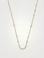 Cascade 18K Gold 16-Stone Necklace With Diamonds