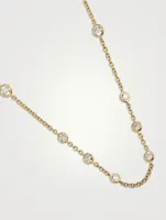 Cascade 18K Gold 16-Stone Necklace With Diamonds