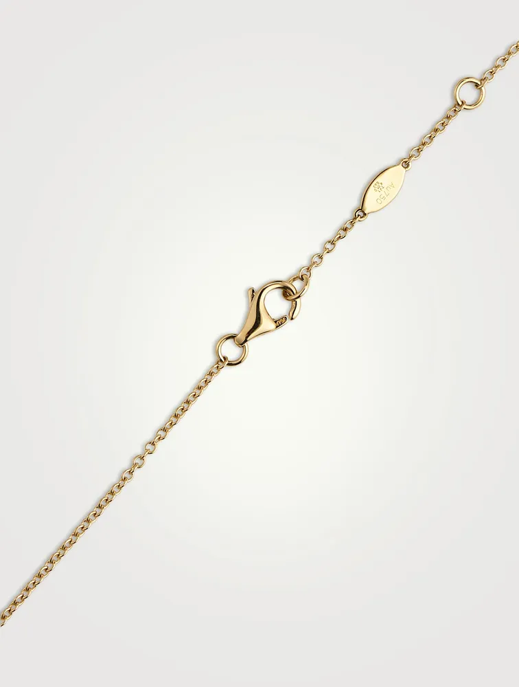 Cascade 18K Gold 16-Stone Necklace With Diamonds