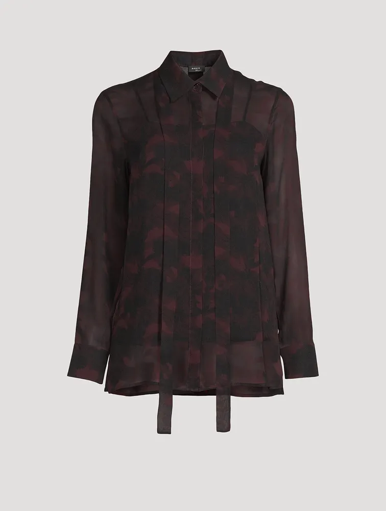 Mulberry Silk Shirt Abraham Floral Print