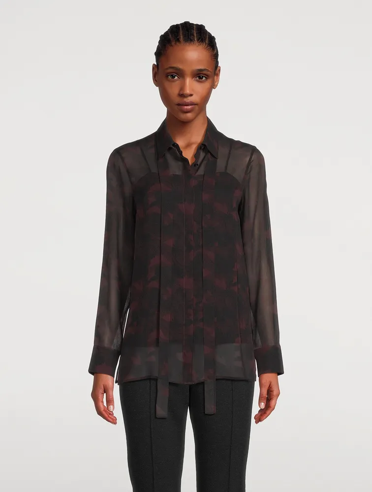 Mulberry Silk Shirt Abraham Floral Print