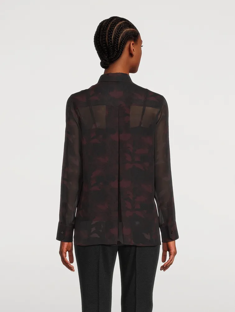 Mulberry Silk Shirt Abraham Floral Print