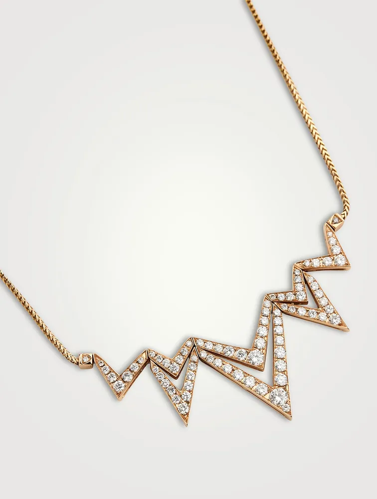Lady Stardust 18K Rose Gold Pendant Necklace With Diamonds