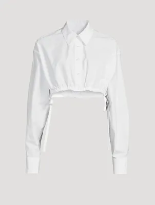 Compact Cotton Cropped Shirt