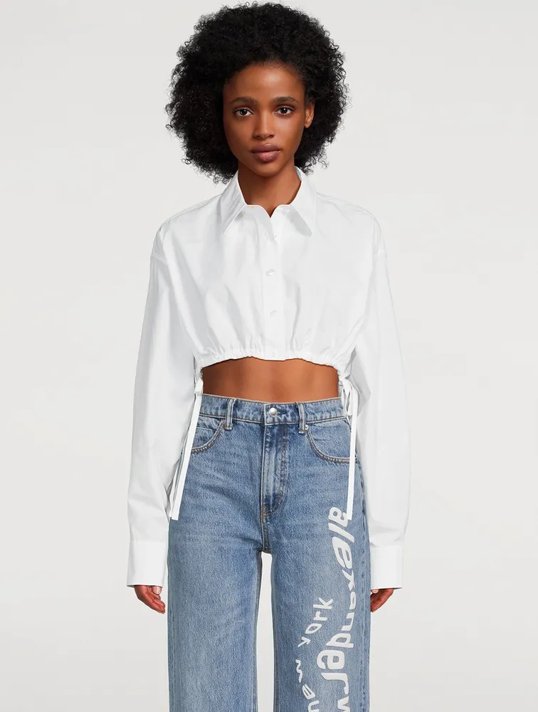 Compact Cotton Cropped Shirt