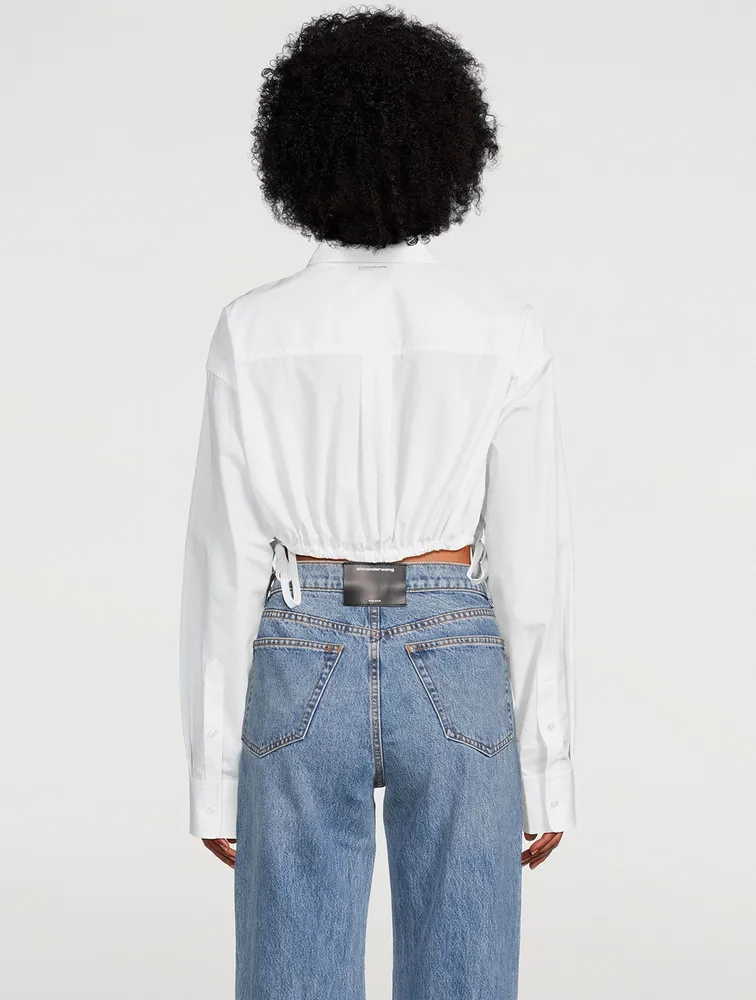 Compact Cotton Cropped Shirt