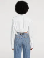 Compact Cotton Cropped Shirt