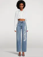 Compact Cotton Cropped Shirt