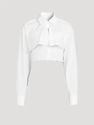 Smocked Cami Overshirt
