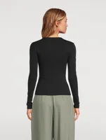 Fitted Long-Sleeve Top