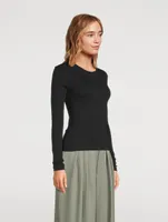 Fitted Long-Sleeve Top