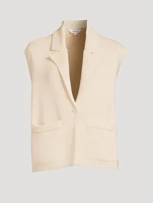 Fine Knit Buttoned Vest