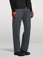 Cotton Straight-Leg Pants