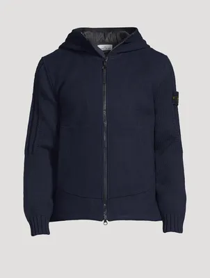 Wool-Blend Hooded Jacket With Primaloft® Insulation
