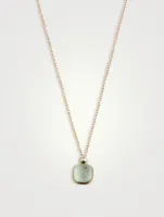 Nudo Pendant Necklace With Prasiolite And Diamonds