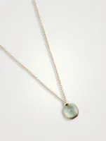 Nudo Pendant Necklace With Prasiolite And Diamonds