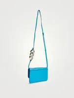 Chain Leather Crossbody Phone Pouch